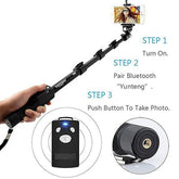 YT-1288 Bluetooth Selfie Monopod